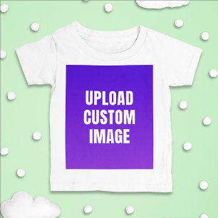 カスタム画像をアップロード - オリジナルプリントを作成 ベビーTシャツ