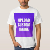 カスタム画像をアップロード - オリジナル画像をプリント Tシャツ (正面)