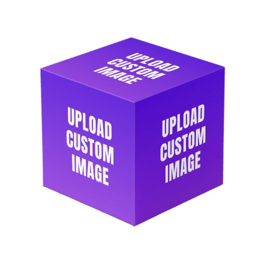 カスタム画像を5つアップロード - 印刷する画像を追加 フォトキューブ (正面アングル)
