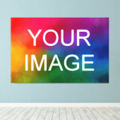 カスタム画像フォト写真ロゴHQ予算大 キャンバスプリント (インサイチュ (ウッドフロア))