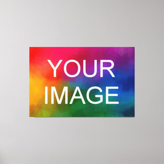 カスタム画像フォト写真ロゴHQ予算大 キャンバスプリント (正面)