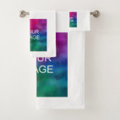 カスタム画像モダンロゴをここに追加 バスタオルセット (インサイチュ)