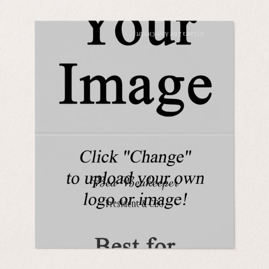 カスタム画像折り畳み名刺 名刺 (外部フラット)