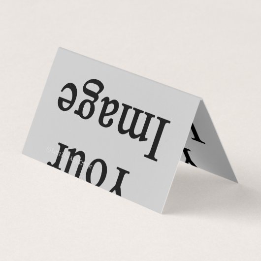 カスタム画像折り畳み名刺 名刺 (裏面)