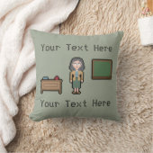 カスタム画素雌先生 クッション (ブランケット)