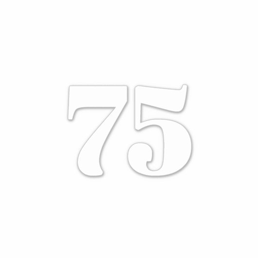 カスタム番号リサイクルごみ箱通りアドレス シール (正面)