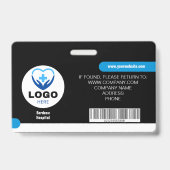 カスタム病院とビジネスIDバッジ – セキュリティ バッジ (裏面)