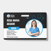 カスタム病院とビジネスIDバッジ – セキュリティ バッジ (正面)