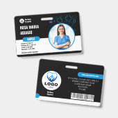 カスタム病院とビジネスIDバッジ – セキュリティ バッジ (正面＆裏面)