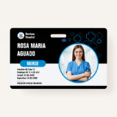 カスタム病院とビジネスIDバッジ – セキュリティ バッジ (正面)