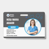 カスタム病院とビジネスIDバッジ – セキュリティ バッジ (正面)