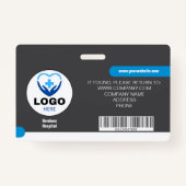 カスタム病院とビジネスIDバッジ – セキュリティ バッジ (裏面)