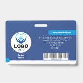 カスタム病院とビジネスIDバッジ – セキュリティ バッジ (裏面)