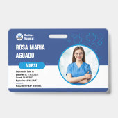 カスタム病院とビジネスIDバッジ – セキュリティ バッジ (正面)