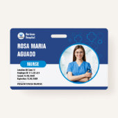 カスタム病院とビジネスIDバッジ – セキュリティ バッジ (正面)