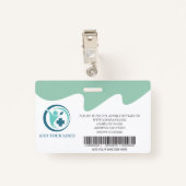 カスタム病院の従業員写真IDバッジ バッジ (裏面クリップ)