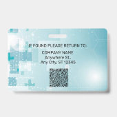 カスタム病院医療従事者写真ID バッジ (裏面)