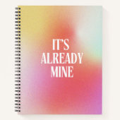 カスタム発現グラディエントのオーラ ノートブック (正面)