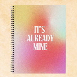 カスタム発現グラディエントのオーラ ノートブック