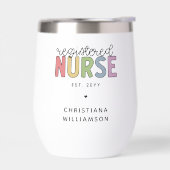 カスタム登カラフル録ナースRN卒業 (左面)