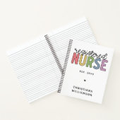 カスタム登カラフル録ナースRN卒業 ノートブック (内部)