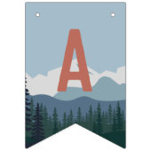 カスタム登山テーマ誕生日パーティー バンティングフラッグ (第3の旗)