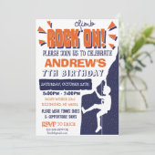 カスタム登山誕生日パーティーの招待 招待状 (スタンド正面)