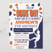 カスタム登山誕生日パーティーの招待 招待状 (正面/裏面)