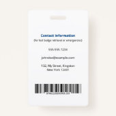 カスタム登録ナースRNフォトロゴ バッジ (裏面)