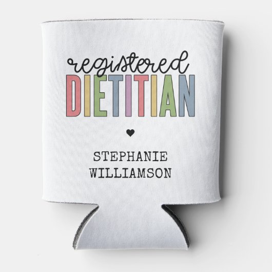 カスタム登録栄養士数々の色RD 缶クーラー (正面)