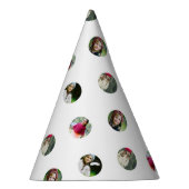 カスタム白いフォトドットアクセサリ パーティーハット (右)