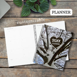 カスタム白い雪の枝の木の王冠の写真 –  プランナー手帳