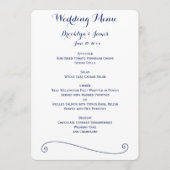 カスタム白と青のメ結婚ニュー メニュー (正面)