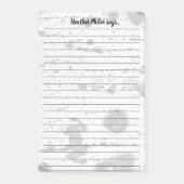 カスタム白のキーク《植物》アスペン樹皮テクスチャ ポストイット (正面)