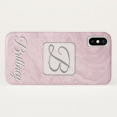 カスタム白の大理石Iphone xケース Case-Mate iPhoneケース (裏面(横))