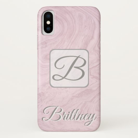 カスタム白の大理石Iphone xケース Case-Mate iPhoneケース (裏面)