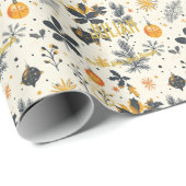 カスタム白エレガントと金ゴールド ラッピングペーパー (ロールコーナー)