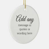 カスタム白エレガント色 セラミックオーナメント (右)