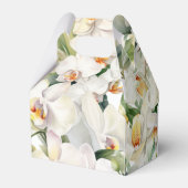 カスタム白オーキッド花フローラお気に入りボックス フェイバーボックス (裏面サイド)