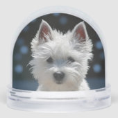 カスタム白テリア犬の犬の写真 (裏面)