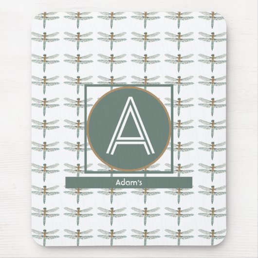 カスタム白トレンディートンボ マウスパッド (正面)