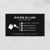 カスタム白実在地代理 名刺 (裏面)