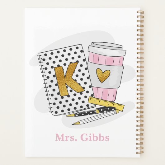 カスタム白幼稚園先生 プランナー手帳 (裏面)