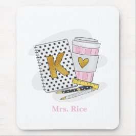 カスタム白幼稚園先生 マウスパッド