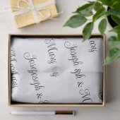 カスタム白結婚ティッシュペーパー- パーソナライズされた 薄葉紙 (ギフト)