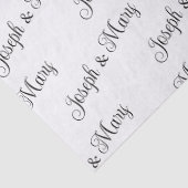 カスタム白結婚ティッシュペーパー- パーソナライズされた 薄葉紙 (詳細)