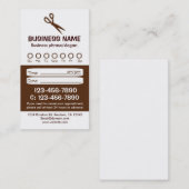 カスタム白髪アポイントメントカード 予約カード (正面/裏面)