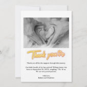 カスタム白黒の写真。パーソナライズされた誕生 案内状 (裏面)