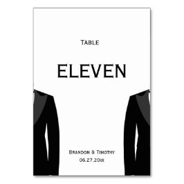 カスタム白黒ゲイの表結婚番号 テーブルナンバー