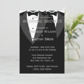 カスタム白黒ゲイウェディングシャワー招待状 招待状 (スタンド正面)